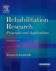 Cover of: Rehabilitation Research | Elizabeth Domholdt