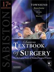 Cover of: Sabiston Textbook of Surgery by Courtney M. Townsend, R. Daniel Beauchamp, B. Mark Evers, Kenneth Mattox