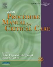 Cover of: AACN Procedure Manual for Critical Care by American Association of Critical Care Nurses