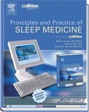 Cover of: Principles and Practice of Sleep Medicine, 4th Edition (Principles & Practice of Sleep Medicine) by Meir H. Kryger, Thomas Roth, William Dement