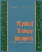 Cover of: Physical therapy research: principles and applications