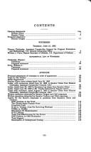 Cover of: Evaluation of the U.S. strategic nuclear triad: hearing before the Committee on Governmental Affairs, United States Senate, One Hundred Third Congress, first session, June 10, 1993.