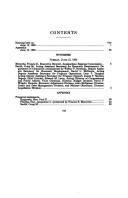 Cover of: The Administration's FY 1994 budget request for the Economic Development Administration and the Appalachian Regional Commission: hearing before the Subcommittee on Economic Growth and Credit Formation of the Committee on Banking, Finance, and Urban Affairs, House of Representatives, One Hundred Third Congress, first session, June 15, 1993.