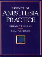 Cover of: Essence of anesthesia practice
