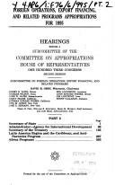 Cover of: Foreign operations, export financing, and related programs appropriations for 1995: Hearings before a subcommittee of the Committee on Appropriations, ... One Hundred Third Congress, second session