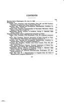 Cover of: Hearing on school-to-work transition: hearing before the Subcommittee on Elementary, Secondary, and Vocational Education of the Committee on Education and Labor, House of Representatives, One Hundred Third Congress, first session, hearing held in Washington, DC, July 15, 1993.