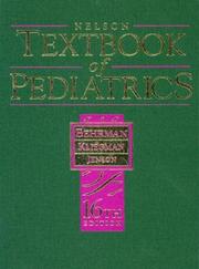 Cover of: Nelson textbook of pediatrics.