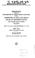 Cover of: Miscellaneous revenue issues