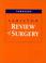 Cover of: Sabiston Review of Surgery