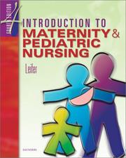 Cover of: Introduction to maternity & pediatric nursing by Gloria Leifer