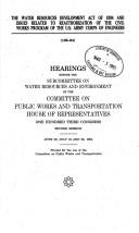 Cover of: The Water Resources Development Act of 1994 and issues related to reauthorization of the Civil Works Program of the U.S. Army Corps of Engineers by United States. Congress. House. Committee on Public Works and Transportation. Subcommittee on Water Resources and Environment., United States. Congress. House. Committee on Public Works and Transportation. Subcommittee on Water Resources and Environment.