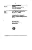 Cover of: Review of Farmers Home Administration loan portfolios: hearing before the Information, Justice, Transportation, and Agriculture Subcommittee of the Committee on Government Operations, House of Representatives, One Hundred Third Congress, second session, February 9, 1994.