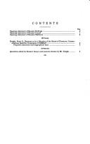 Cover of: Nomination of Peter S. Knight, to be a member of the Board of Directors of the Communications Satellite Corporation (COMSAT): hearing before the Committee on Commerce, Science, and Transportation, United States Senate, One Hundred Third Congress, second session, March 1, 1994.