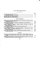 Cover of: International fisheries: hearing before the Committee on Commerce, Science, and Transportation, United States Senate, One Hundred Third Congress, second session, July 21, 1994.