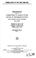 Cover of: Formulation of the 1995 farm bill