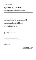 Cover of: Department of the Interior and related agencies appropriations for fiscal year 1995: Hearings before a subcommittee of the Committee on Appropriations, ... second session, on H.R. 4602 (S. hrg)