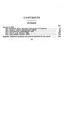 Cover of: Is today's science policy preparing us for the future?: hearing before the Committee on Science, U.S. House of Representatives, One Hundred Fourth Congress, first session, January 6, 1995.