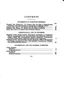 Cover of: Proposals for immigration reform: hearing before the Subcommittee on Immigration and Refugee Affairs of the Committee on the Judiciary, United States Senate, One Hundred Third Congress, second session, on the impact of immigration on the United States and proposals to reform U.S. immigration laws, August 3, 1994.