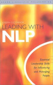Cover of: Leading WIth NLP  by Joseph O'Connor