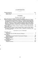 Cover of: Improving management and organization in federal natural resources and environmental functions: hearing before the Committee on Governmental Affairs, United States Senate, One Hundred Fourth Congress, second session, June 27, 1996.