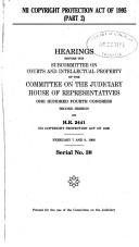 Cover of: NII Copyright Protection Act of 1995 | United States
