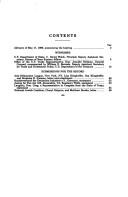 Cover of: Iran and Libya sanctions: hearing before the Subcommittee on Trade of the Committee on Ways and Means, House of Representatives, One Hundred Fourth Congress, second session, May 22, 1996.