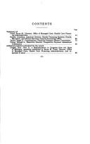 Cover of: Medicare managed care: Payment and related issues : hearing before the Subcommittee on Health and Environment of the Committee on Commerce, House of Representatives, ... Congress, first session, February 27, 1997