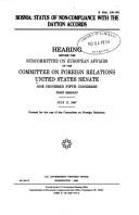 Cover of: Bosnia--status of non-compliance with the Dayton Accords | United States. Congress. Senate. Committee on Foreign Relations. Subcommittee on European Affairs.