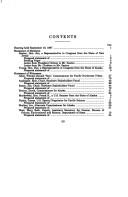 Cover of: Hearing on the U.S.-Canada Pacific Salmon treaty: hearing before the Subcommittee on Fisheries Conservation, Wildlife, and Oceans of the Committee on Resources, House of Representatives, One Hundred Fifth Congress, first session, September 18, 1997, Washington, D.C.