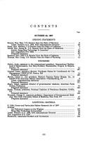 Cover of: Ozone and Particulate Matter Research Act of 1997: hearing before the Subcommittee on Clean Air, Wetlands, Private Property, and Nuclear Safety of the Committee on Environment and Public Works, United States Senate, One Hundred Fifth Congress, first session on S. 1084 ... October 22, 1997.
