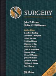 Cover of: Surgery by John D. Corson, Robin C. N. Williamson