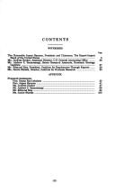 Cover of: EX-IM Bank oversight hearing by United States. Congress. House. Committee on International Relations. Subcommittee on International Economic Policy and Trade.