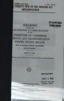 Cover of: Wall Street's view of the Telecom Act implementation: hearing before the Subcommittee on Communications of the Committee on Commerce, Science, and Transportation, United States Senate, One Hundred Fifth Congress, second session, March 18, 1998.