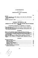 Cover of: Adequacy of the fiscal year 1999 Defense Health Program budget: hearing before the Military Personnel Subcommittee of the Committee on National Security, House of Representatives, One Hundred Fifth Congress, second session, hearing held September 24, 1998.
