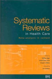 Cover of: Systematic Reviews in Healthcare: Meta-Analysis in Context