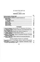 Cover of: Official dollarization in emerging-market countries: joint hearing before the Subcommittee on Economic Policy and the Subcommittee on International Trade and Finance of the Committee on Banking, Housing, and Urban Affairs, United States Senate, One Hundred Sixth Congress, first session ... April 22, 1999.