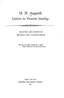 Cover of: H.H. Asquith: Letters to Venetia Stanley