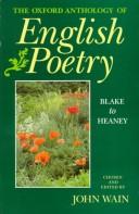 Cover of: The Oxford anthology of English poetry