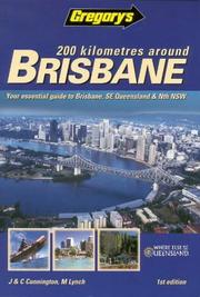 200km Around Brisbane (Gregory's Touring & Recreational Guides) by J. Cunningham