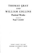 Cover of: Thomas Gray and William Collins: poetical works
