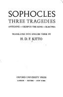 Cover of: Three Tragedies by Sophocles