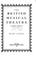 Cover of: British Musical Theatre: 2 Volumes Volume 1: 1865-1914<br> Volume 2