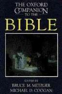 Cover of: The Oxford Companion to the Bible