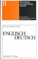 Cover of: Dictionary of Engineering and Technology: Volume II:English-German (Dictionary of Engineering & Technology)
