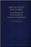 Cover of: Abbo of Fleury and Ramsey by edited by A.M. Peden.