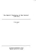 Cover of: The Maori population of New Zealand 1769-1971 by D. Ian Pool