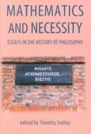 Cover of: Mathematics and necessity | 