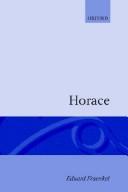 Cover of: Horace by Eduard Fraenkel