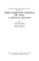 Cover of: The Compton Census of 1676 by edited by Anne Whiteman, with the assistance of Mary Clapinson.