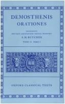 Cover of: Orationes: Volume II, Part 1: Orationes XX-XXVI (Oxford Classical Texts)